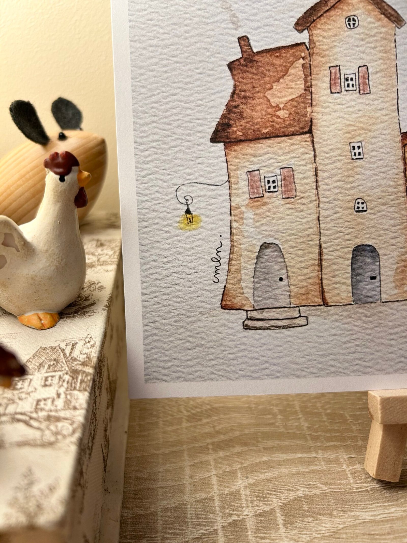 The Five Little Houses - Print - Image 2