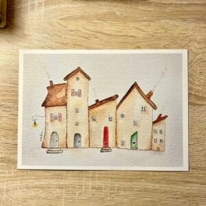 The Five Little Houses - Print
