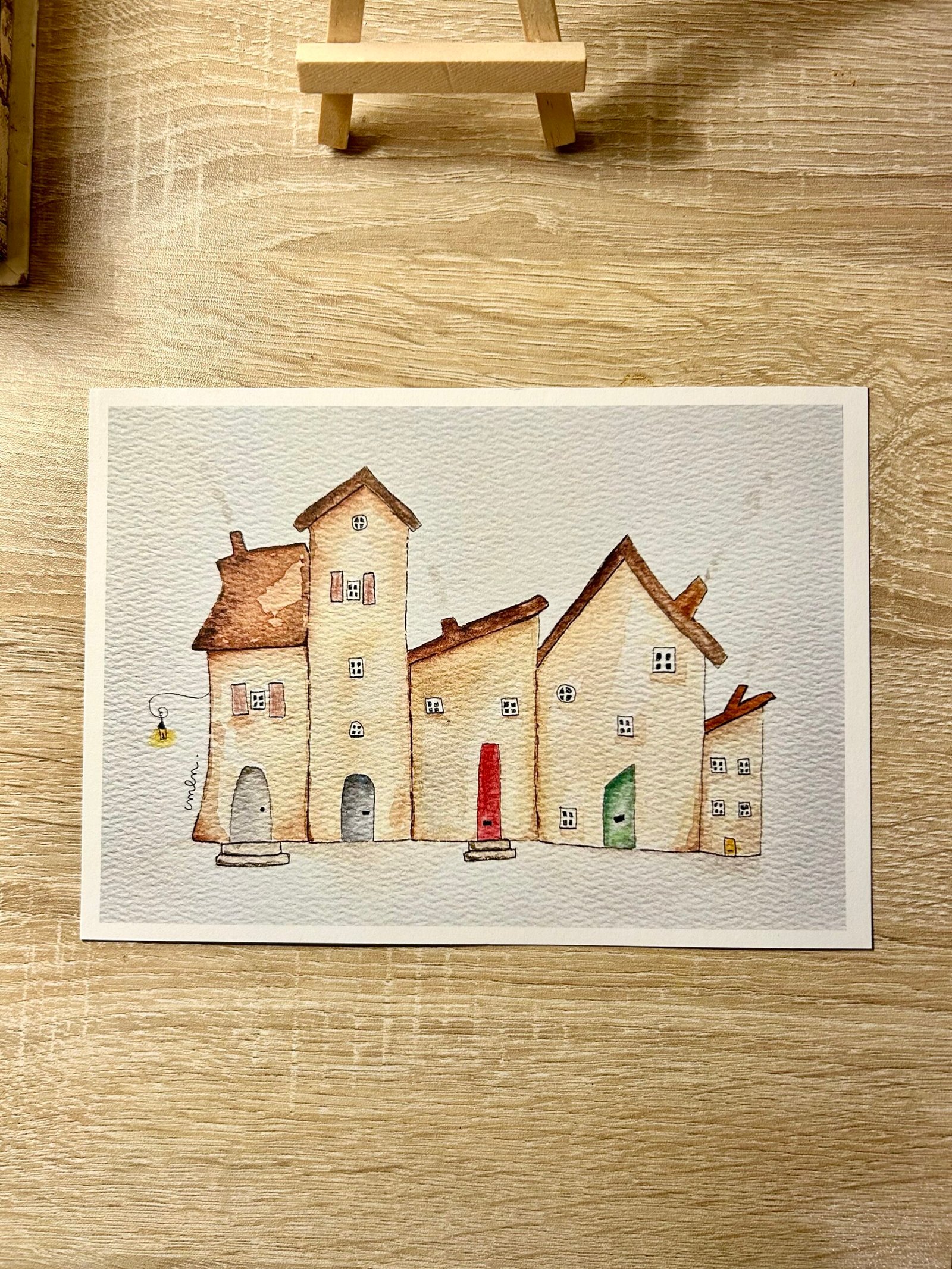 The Five Little Houses - Print