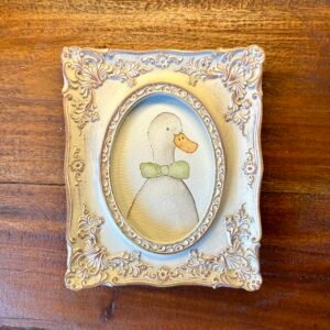 Original Illustration in Vintage Frame