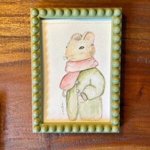 “The Green Coat”Framed Original Painting