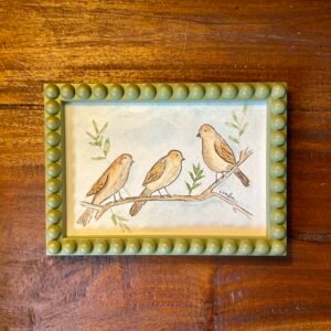 “The Three Birds” Original Framed Painting