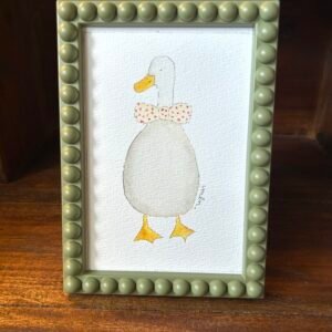 Original Painting "The Red Dotted Bow"