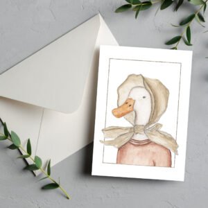 A6 Greeting Card - Lady Duck